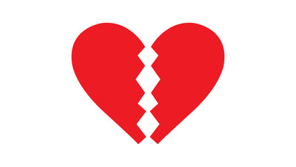 red broken heart icon