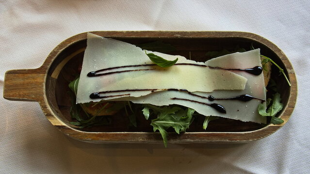 Bruschetti with cheese in Austria,Europe
