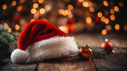 Elegant Santa Hat Mockup for Holiday Designs