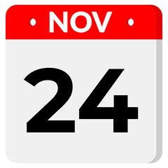 24 November Date Icon