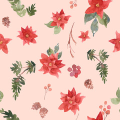 watercolor seamless pattern illustration for kids