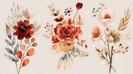 Vibrant Hibiscus Flower with Green Leaves Illustration - Illustrated image of a vibrant hibiscus flower with green leaves. Ideal for tropical themes, nature-inspired designs, and botanical projects.