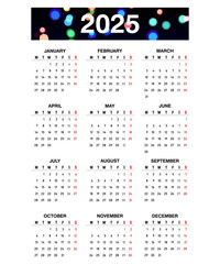 Calendar 2025 Monday Start Cooperate Simple Vertical Editable Calender 02