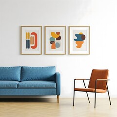 modern living room with sofa