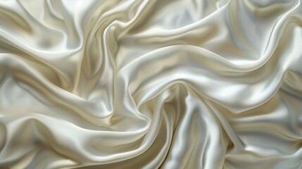 Fototapeta premium A white fabric with a pattern of waves