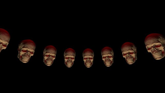 Skull rotate helloween concept