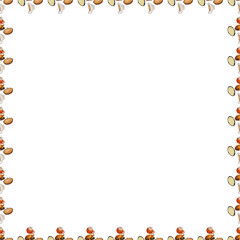 Obraz premium thanksgiving traditional food pattern illustration on transparent background
