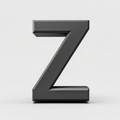A Striking 3D Representation of the Letter Z, Merging Modern Design with Bold Aesthetics for Graphic and Artistic Inspirations