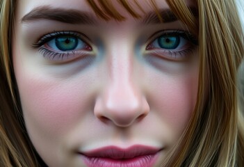 A close up of a Friday's face