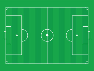 Soccer Football Field Line Grass Vector