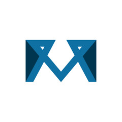 Modern and Minimalist Unique M Letter Logo Design Idea