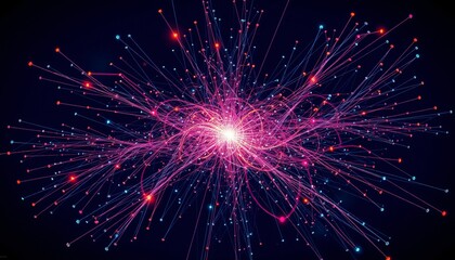 Fototapeta premium Abstract Financial Graph Explosion