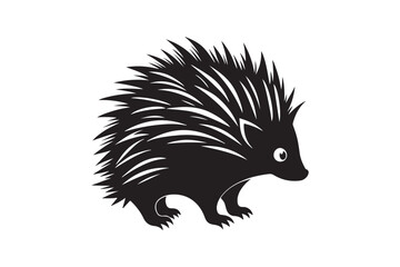 Porcupine  silhouette vector illustration, Porcupine  silhouette vector, Porcupine  silhouette 