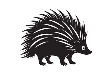 Porcupine  silhouette vector illustration, Porcupine  silhouette vector, Porcupine  silhouette 