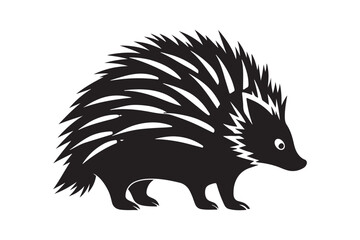 Porcupine  silhouette vector illustration, Porcupine  silhouette vector, Porcupine  silhouette 