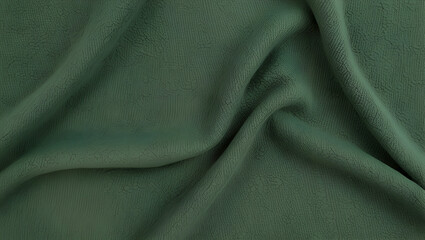 Fototapeta premium Abstract fabric green cotton texture background. 5000x2826 px.