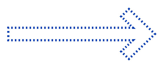 Arrow  direction with dots line transparent