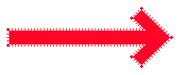 Arrow  direction with dots line transparent