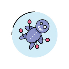 Fototapeta premium Voodoo Doll vector icon