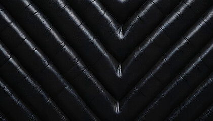 Fototapeta premium Texture en cuir noir matelassé