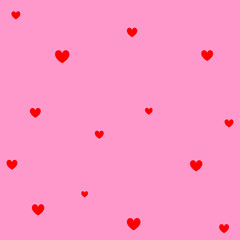 seamless background with hearts