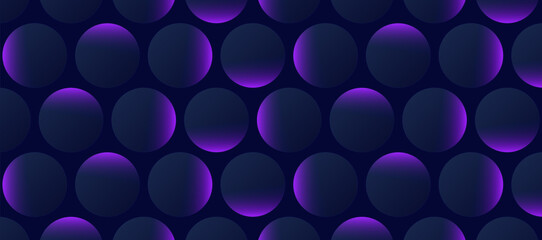 Mystical dark circles abstract background. Geometric vector illustration