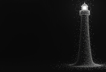 Abstract Lighthouse Drawing