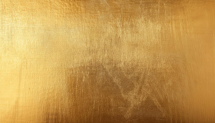 Fototapeta premium Elegant gold foil texture with distressed finish for luxury design. Abstract grunge metallic surface with scratches and smudges. Versatile golden backdrop for creative projects in fashion