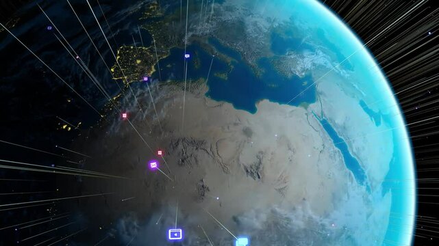 Global web activity day and night