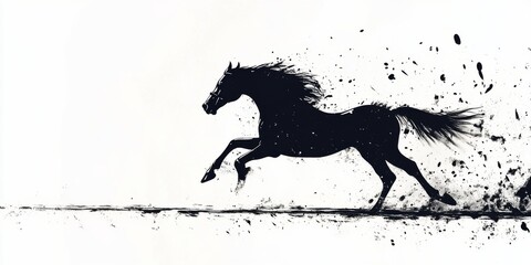 Minimalist Background of Geelong Cup Race: Sporty Design with Heart-Racing Speed on a Melbourne Beach at Sunrise
