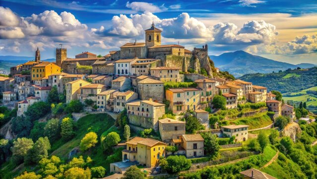 Scenic Views of Altomonte, Italy, Showcasing Historic Architecture and Beautiful Landscapes