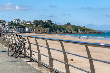 Pleneuf val andre beach, Armor Coast, Brittany in France