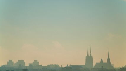 Panorama Wrocławia o wschodzie. © Piotr
