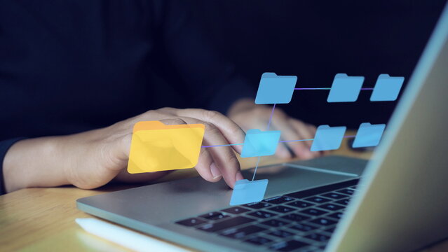 Businessman or programmer process Workflows and flowcharts, business hierarchy The relationship of positional order in the work of team members, managing the organization's hierarchical processing.