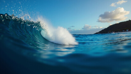 wave breaking on the water