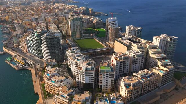 Explore Sliema, Malta, like never before with our incredible drone footage! Witness the blend of modernity and tradition as the camera glides over its iconic landmarks and scenic landscapes.