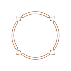 Art Deco Circle Frame