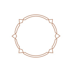 Art Deco Circle Frame