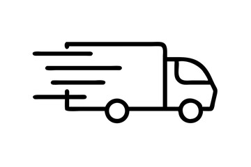 Delivery truck icon vector 
