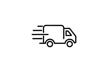 Delivery truck icon vector 
