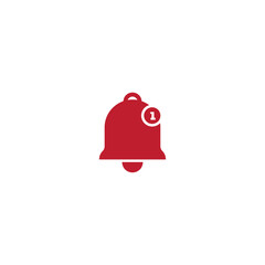 Notification bell icon in flat style. Incoming inbox message vector illustration on isolated background. Ringing bell sign business concept.