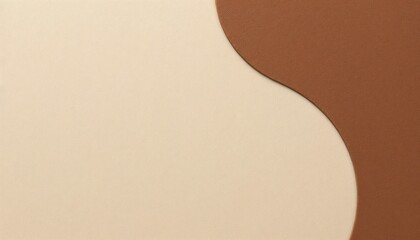 Abstract leather texture background with smooth curves in beige and brown tones