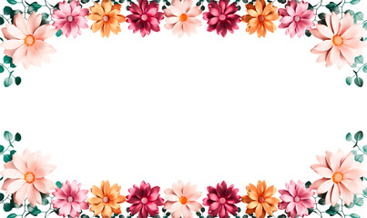 floral frame background