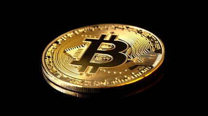 
Bitcoin, copy space for text