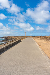 Promenade to the Faro de Punta Pechiguera lighthouse on Lanzarote