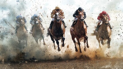 Minimalist Background of Geelong Cup Race: A Calm Ocean Horizon with Waves Crashing at Torquay, Victoria
