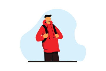 Weekend Activity Flat Design Illustration