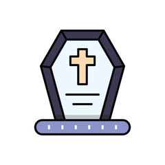 Headstone vector icon