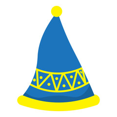 blue yellow hat winter wear