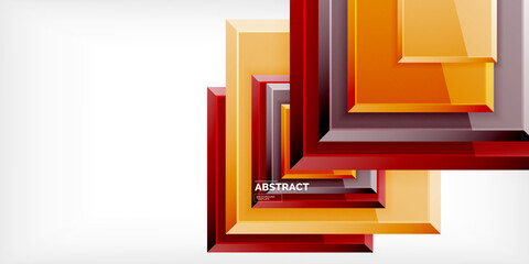 Shiny glossy metallic or plastic square design background. Vector Illustration For Wallpaper, Banner, Background, Card, Book Illustration, landing page